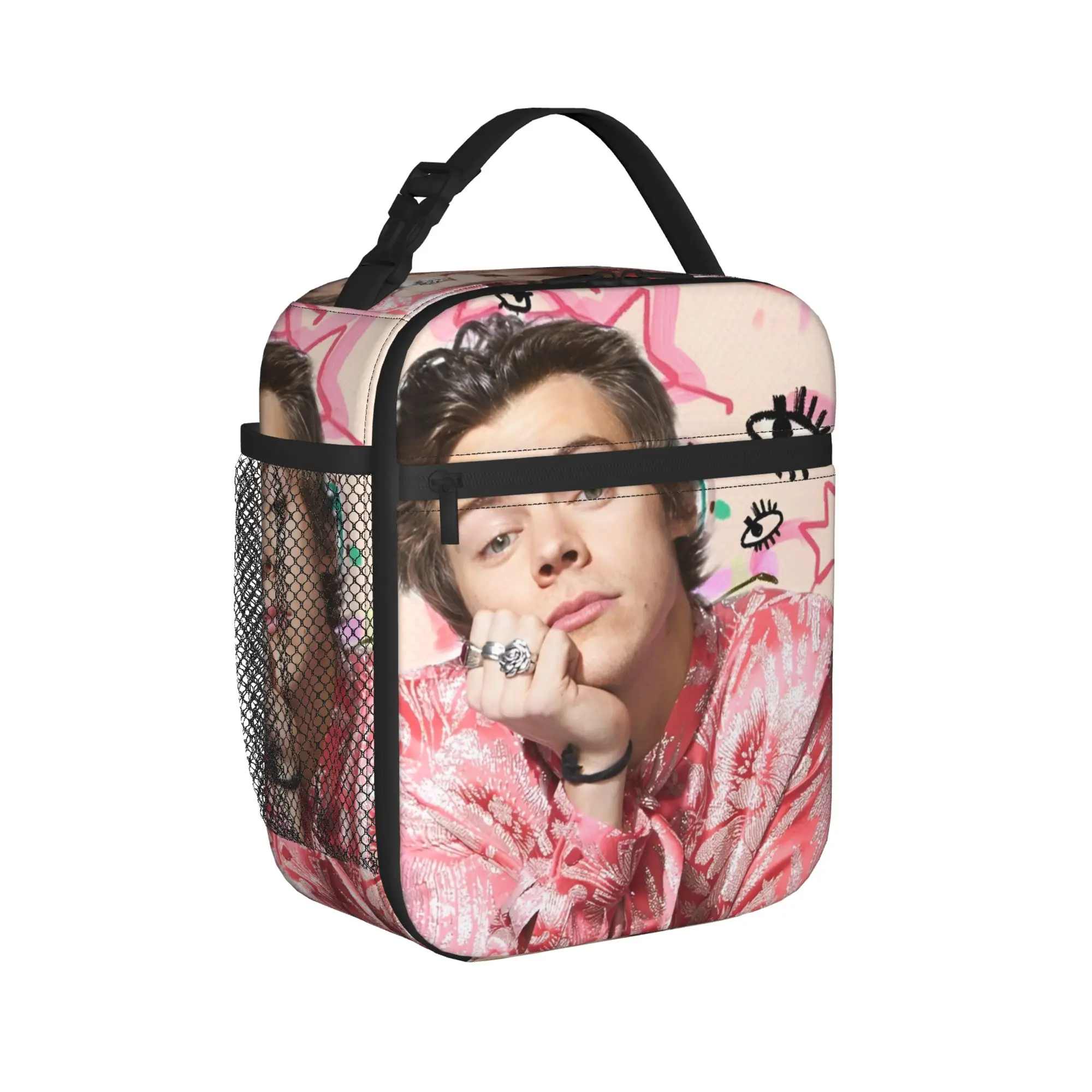 Harrys Styles Thermal Insulated Lunch Bags for Work Singer Reusable Food Bag Container Thermal Cooler Lunch Boxes