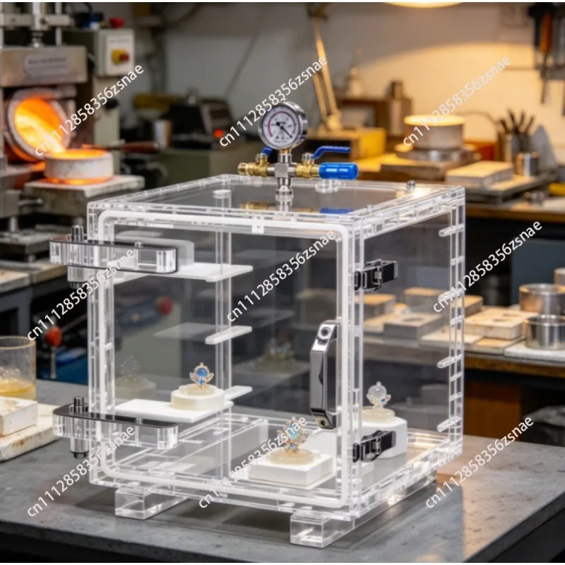 High-transmittance Acrylic Vacuum Chamber, Sealed Isolation Glove Box for Chemical Research Laboratories