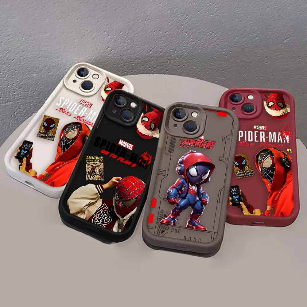 Marvel's Spider-Man Phone Case For VIVO V20 V23 V23E V25 V27 V29 V30 V30E X60 X70 X80 X90 X100 PRO 4G 5G Case Funda Shell Capa