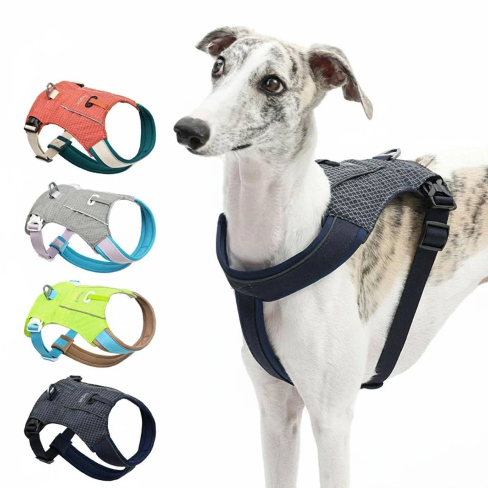 

Dog Harness Vest Metal D-Loop Reflective Dog Vest Harness Pet Gear Adjustable Top Handle