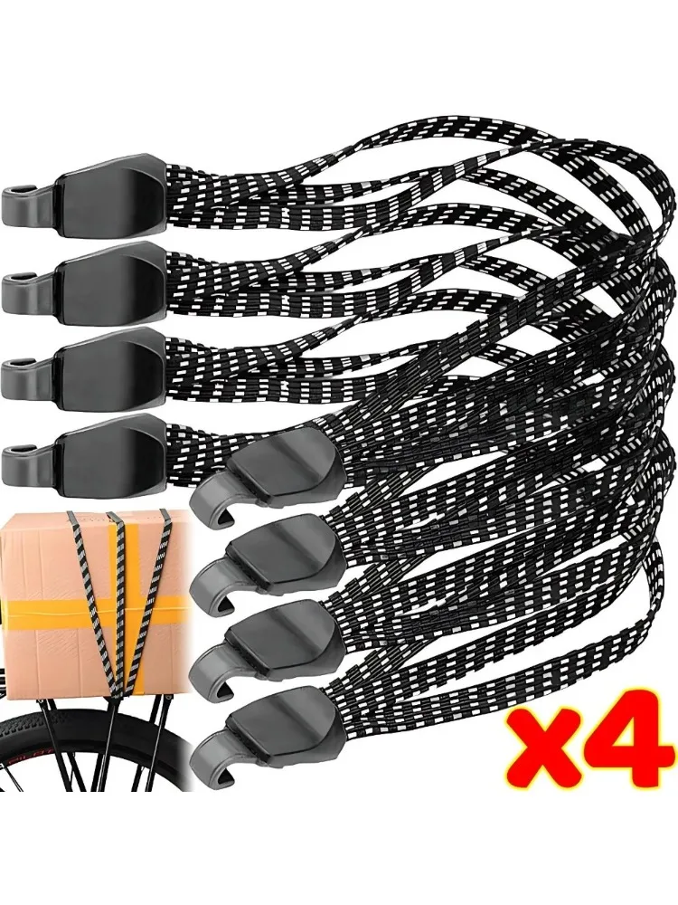 AliExpress NONE Bicycle Luggage Rope Elastic Carrier Rack Straps Elastic Rubber Belt Buckle Rope Belt with Hook Mountain Bike Bag Accessories
