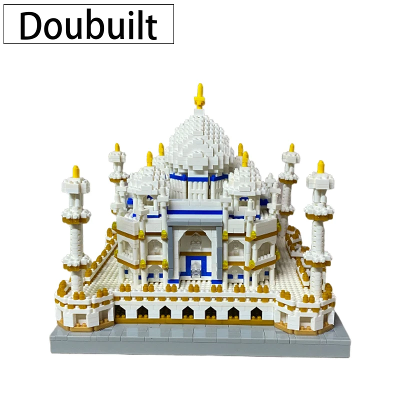 

Doubuilt Building Block Famous Buildings Blocks Series Taj Mahal DIY Assembled Toys Office Collectibles Gift Indian Construction