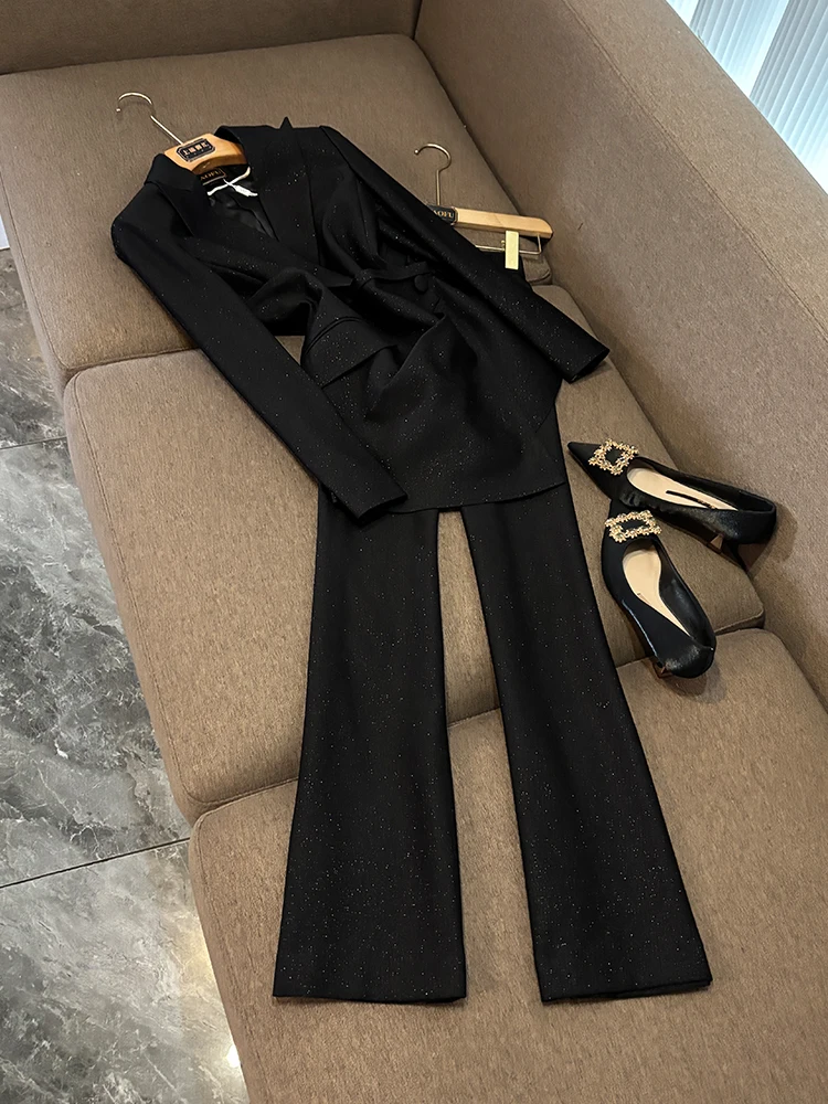 

Ele Simple Long Sve Верхняя одежда Faionable Комплект из двух предметов Slim Fit Разноцветная элитная женская одежда WY0