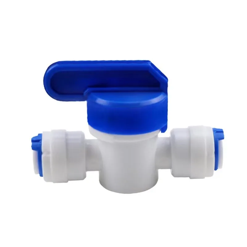 1/4'' Quick Connect Ball Valve Connector 6.35mm Pipe Water Control Switch Misting Fog System Irrigation Control Valve Fitting