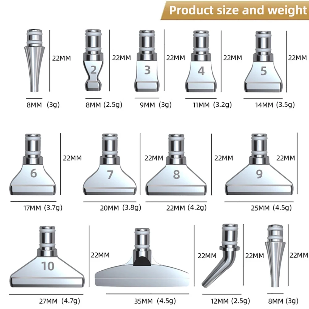 5D Diamond Painting Tool Metal Point Drill Pen Heads Diamond Embroidery Accessories Replacement Metal Multi Placer Tip