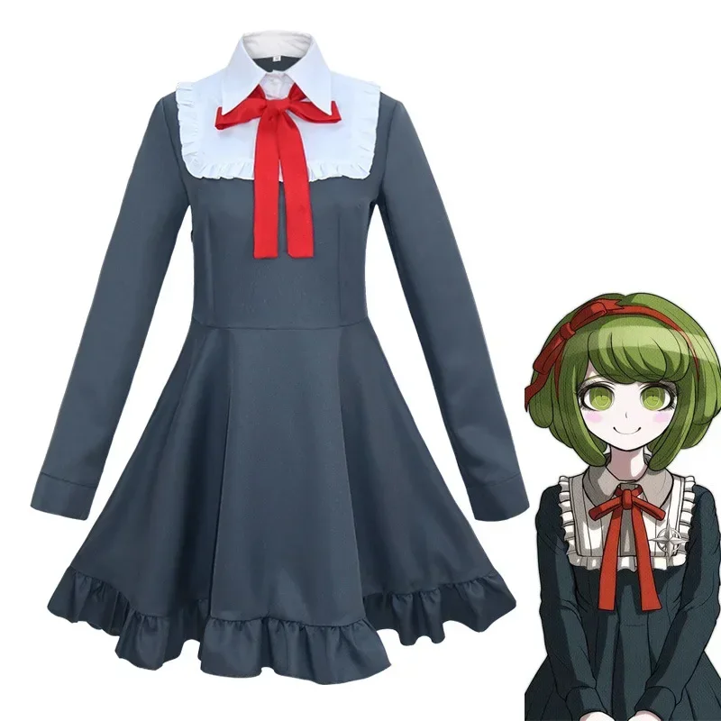 Danganronpa Cosplay Monaka Costume Monaca Towa Dress Set Dangan Ronpa Women Uniform