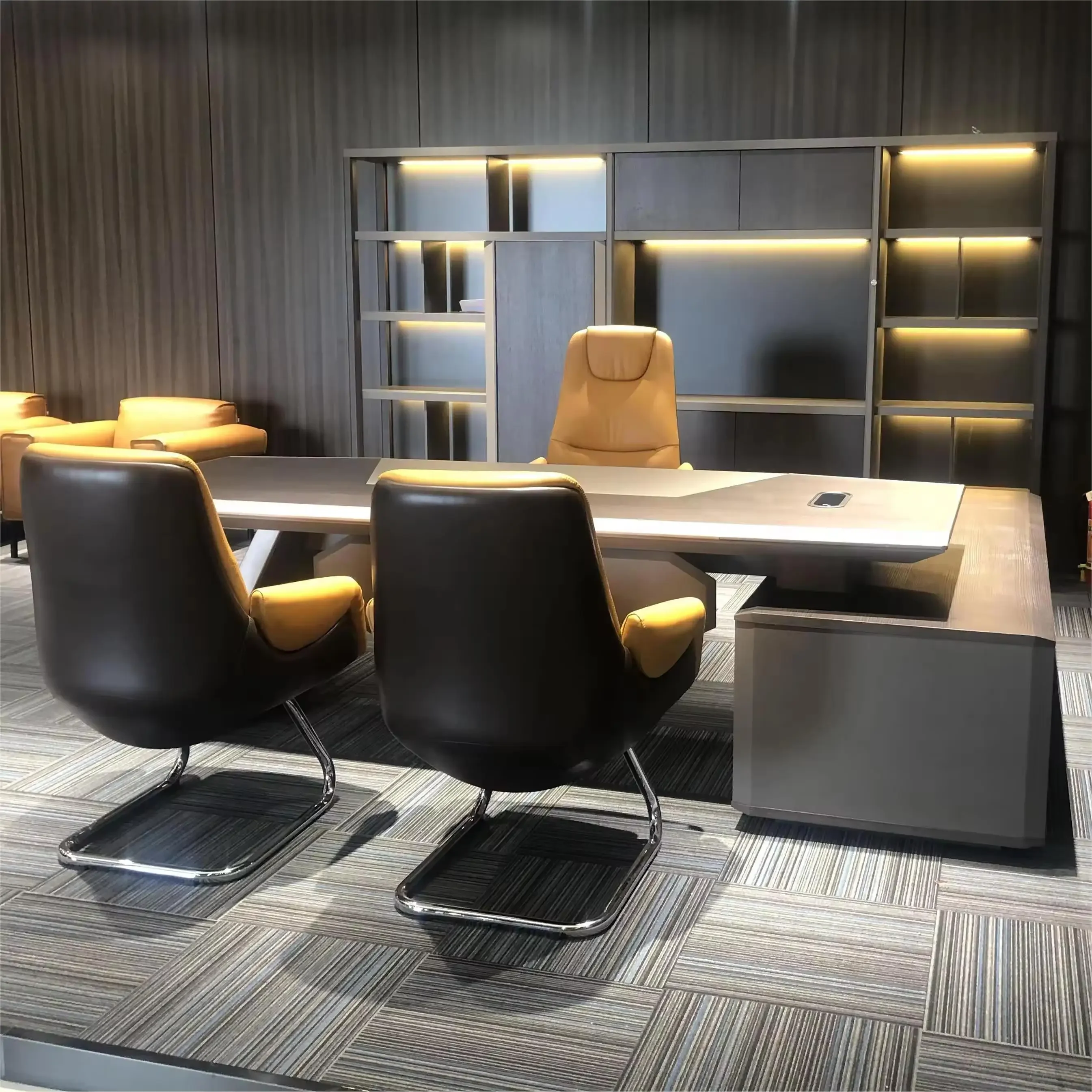 

Офисная мебель высокого стандарта, роскошный дизайн, стол для босса, офисный стол для генерального директора