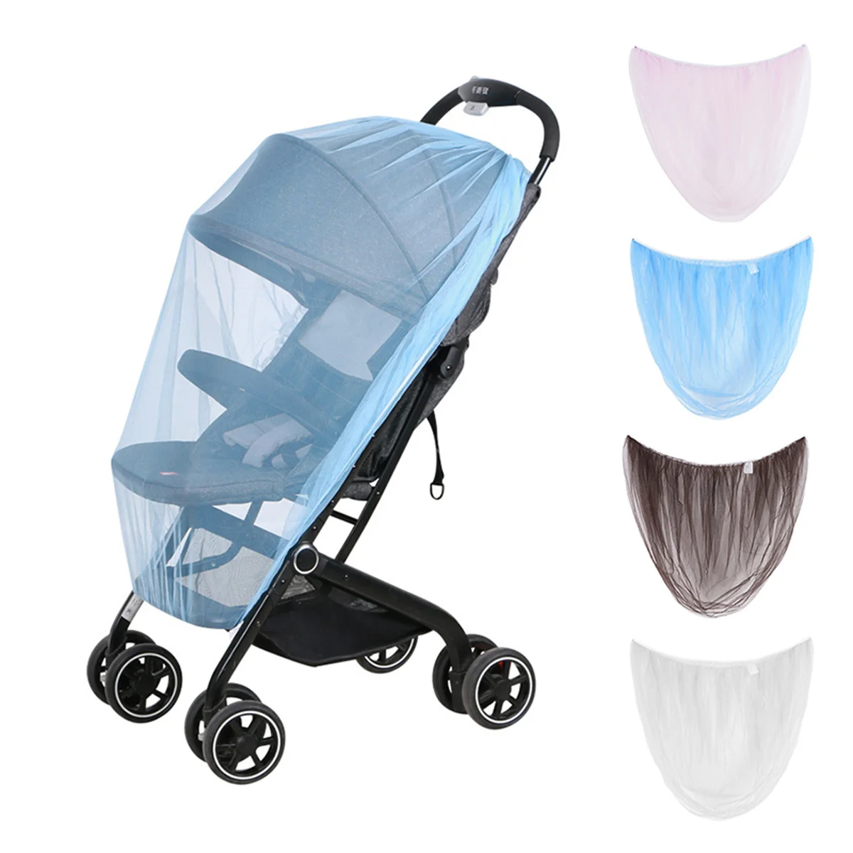 

Summer Mosquito Net Baby Stroller Stroller Mosquito Insect Shield Net Safe Infants Protection Mesh Pram Accessories