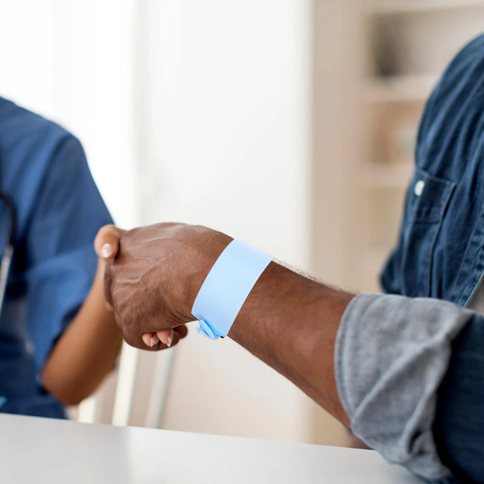 100 個防水ブランクリストバンド PVC 医療リストバンド患者識別用病院バンド追跡