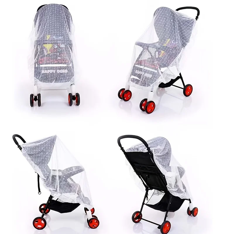 Full Cover Mosquito Net For Baby Stroller, Breathable Mesh Drawstring Mosquito Net For Baby Cradle Crib, Stroller, Cradle