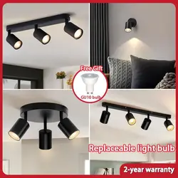 Lampa sufitowa LED 110v 220v oświetlenie punktowe LED do żyrandola do sypialni korytarz lampa sufitowa GU10 oświetlenie wymiana żarówki