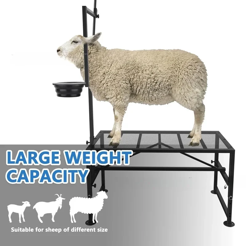 New Metal Wool Trimming Bracket Sheep Goat Milking Stand Easy Operation Farm Equipment