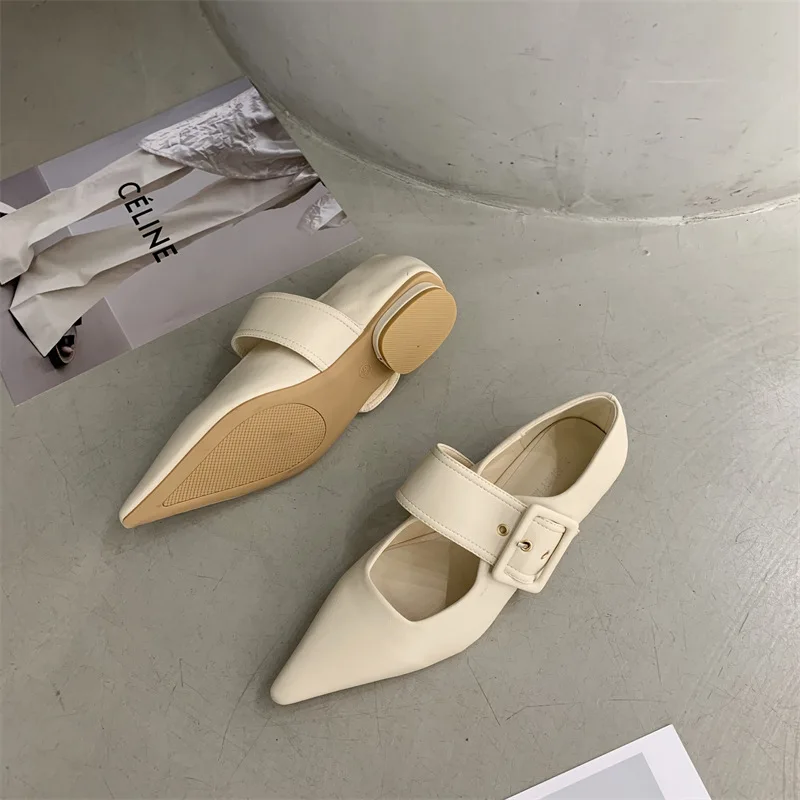 Shoes Woman 2024 Casual Female Sneakers  Modis Flats Pointed Toe Soft New Cute Summer Dress Patent Leather Lace-Up Solid Mary Ja