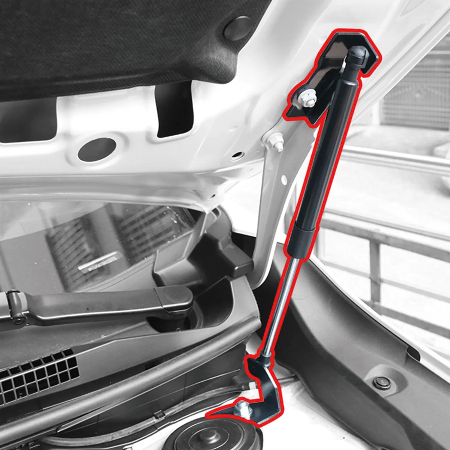 Para Subaru Crosstrek GU 2024 2025 accesorios de coche puntales de capó delantero soportes de elevación resortes de Gas reemplazo 2 uds