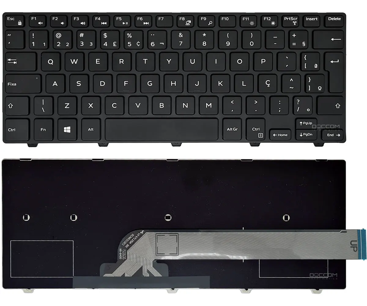 Compatible Keyboard Notebook Dell Inspiron 14 5452 14 3441 14 3451 14 3443 14 3458 14 3442 V147125br1 Nsk-lq0sc 1B Ojnx71 P53g