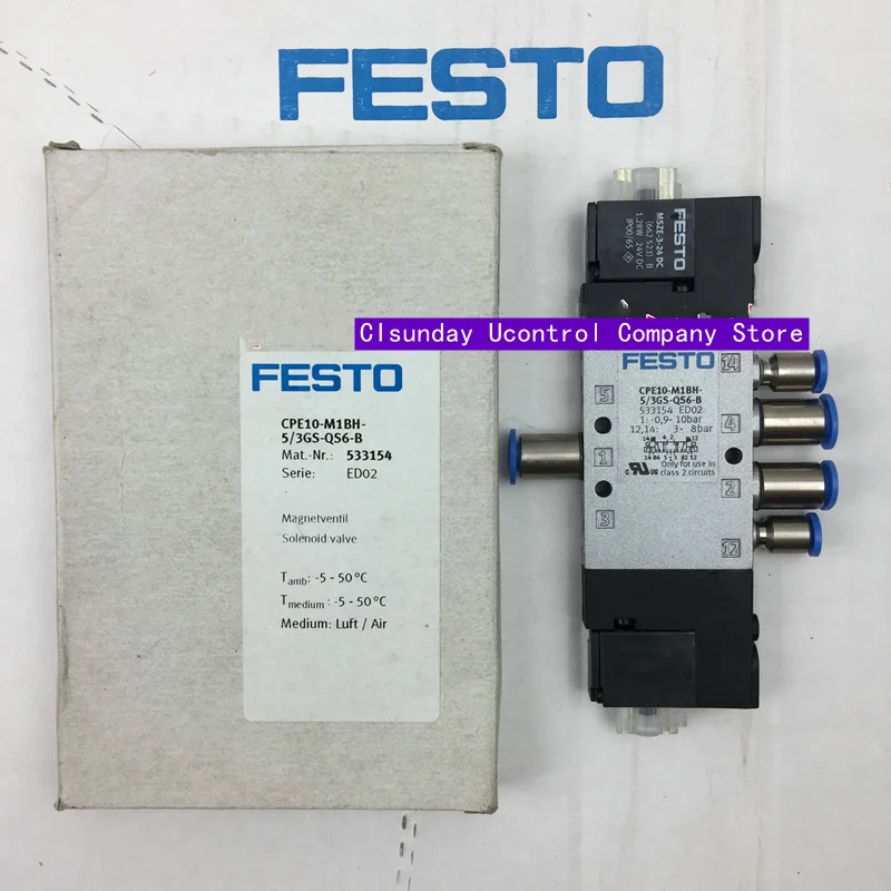 

New Original FESTO solenoid valve CPE10-M1BH-5/3GS-QS6-B 533154