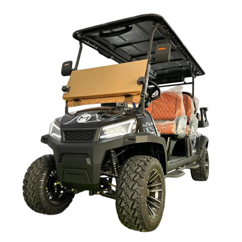 6 Seats Lithium Battery off Road Tire Lifted Golf Hunting Buggy Cart for Sale 4WD Street Legal Club Electric Golf Cart