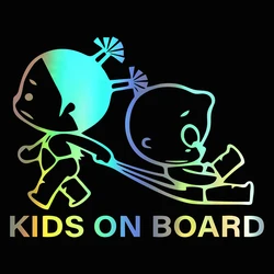 1PCS Car Baby in Car Reflective Car Stickers Cute Child Pattern Decal Stickers for Auto Bumper Warning Sign Accessories