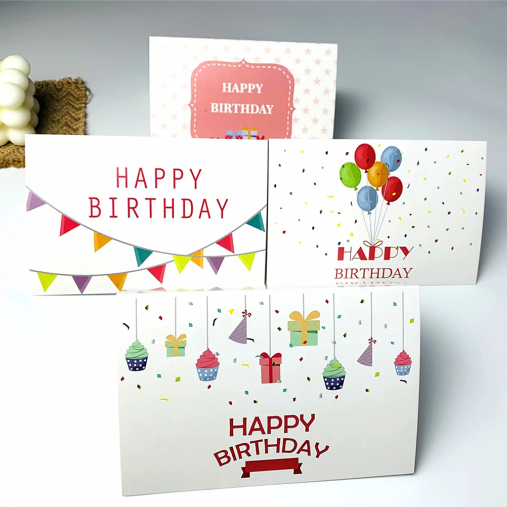 

6 Pcs Boy Birthday Card Gifts and Envelopes Foldable Greeting