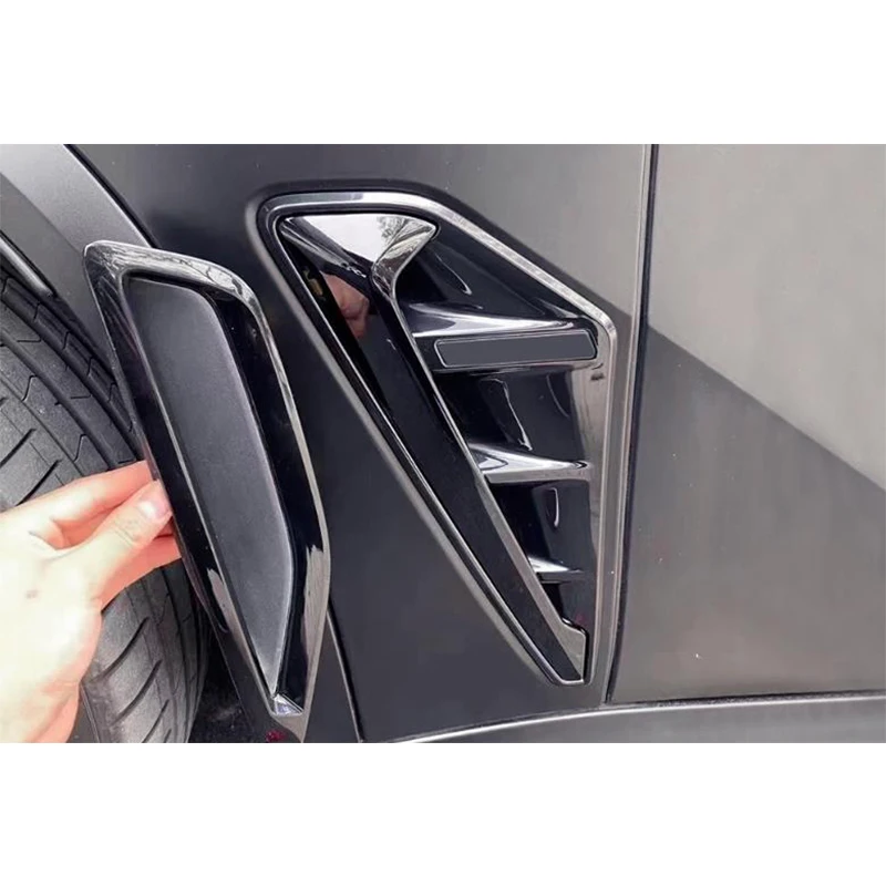ABS/ABS+Carbon Fiber Replacement Style Car Side Fender Vent Trim Cover for BMW X5 G05 2019 2020 2021 X5M F95 2020 2021 with Logo - view 6