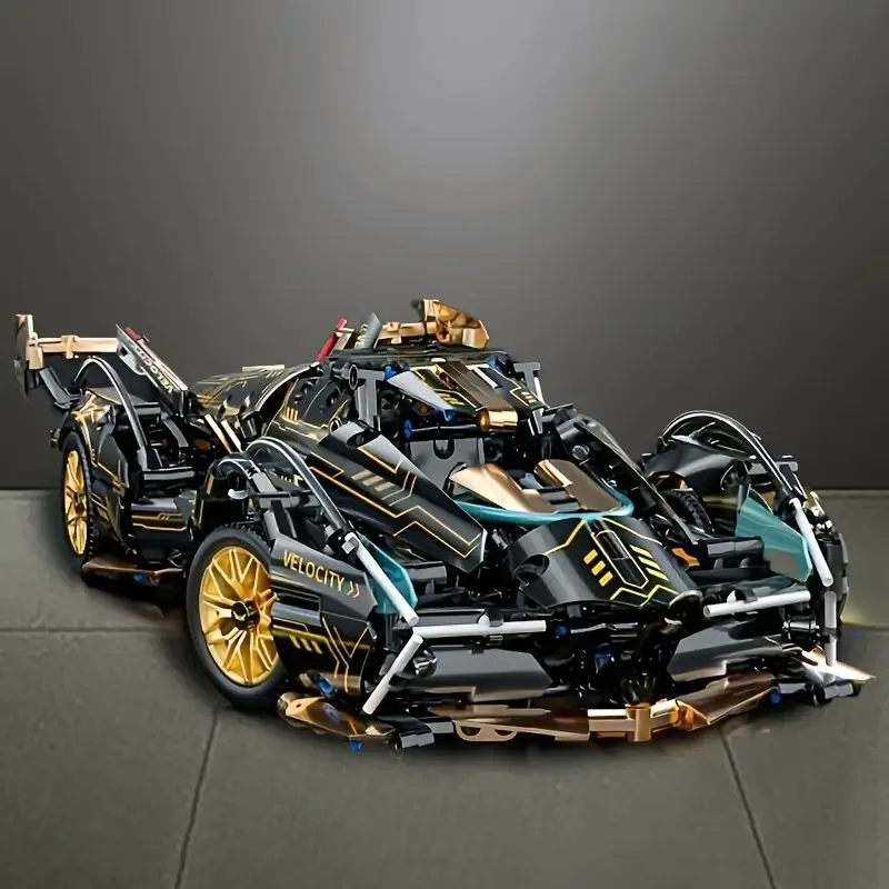 

Технический гоночный спортивный автомобиль, модель строительных блоков, городской механический скоростной автомобиль, суперкар, кирпичная головоломка, игрушки для детей, подарок для взрослых