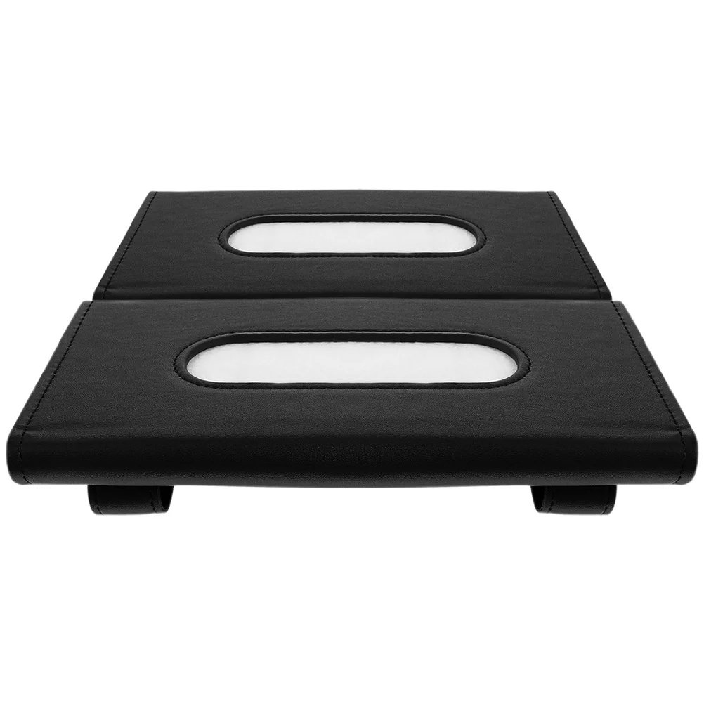 

2pcs Sun Visor Tissue Holder Hanging Napkin Bag For Car Visor Tissue Dispenser Vehicle Mounted Paper Box Car Interior