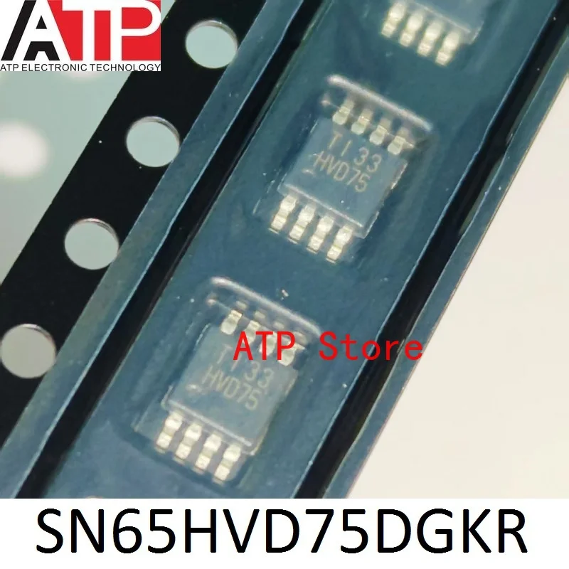 10-100PCS 100% New Original SN65HVD75DGKR HVD75 VSSOP-8 RS-485 Interface IC Chip TRANSCEIVER