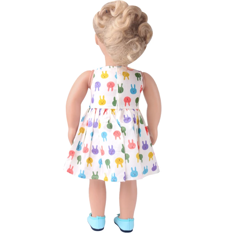 Various Cute Dress 1pcs Ours & Generation 43 cm Reborn Baby Dolls Accessories Children Toys American 18 Inch Girl Doll Skirt