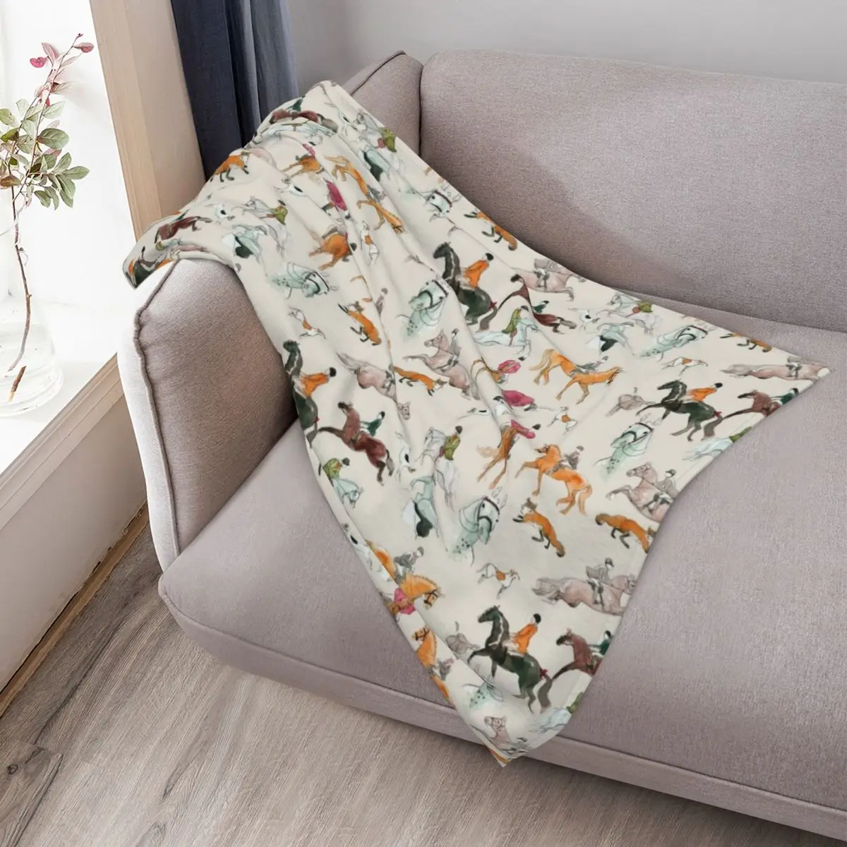 بطانية رمي Foxchase أرائك عصرية ناعمة عتيقة لبطانيات الأريكة المزخرفة #3