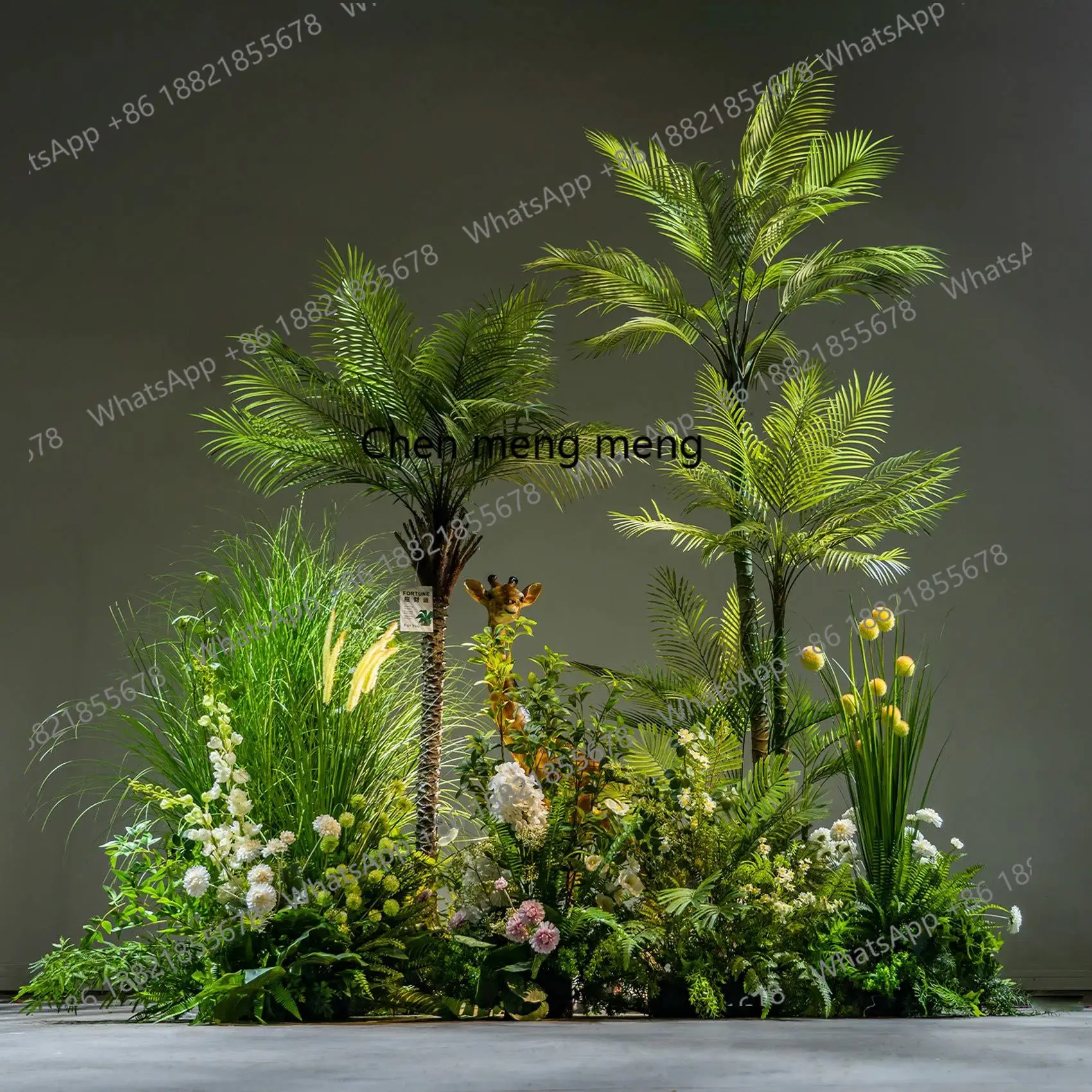 

Simulation tree green plants, layout indoor window outdoor balcony landscape plant landscaping combination
