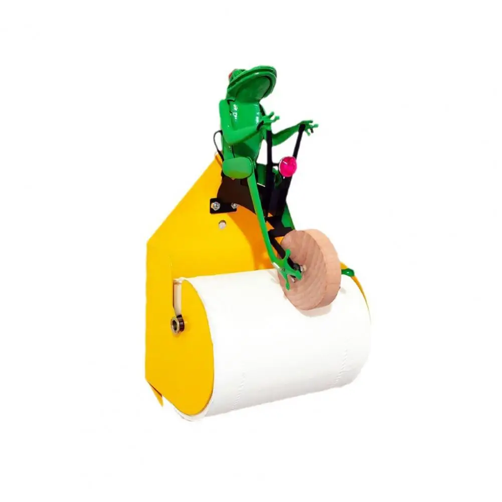 Easy Installation Paper Holder Kitchen Paper Holder Cute Frog Wall Mount Toilet Paper Holder Bathroom Kitchen Storage for Frog