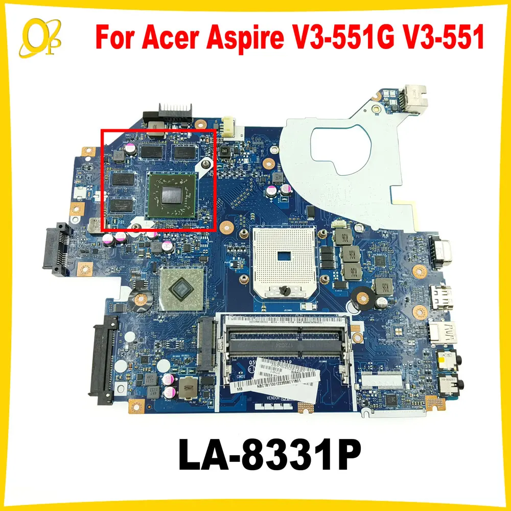 

Материнская плата Q5WV8 LA-8331P для Acer Aspire V3-551G V3-551, материнская плата для ноутбука NBC 1811001 с графическим процессором DDR3 полностью протестировано