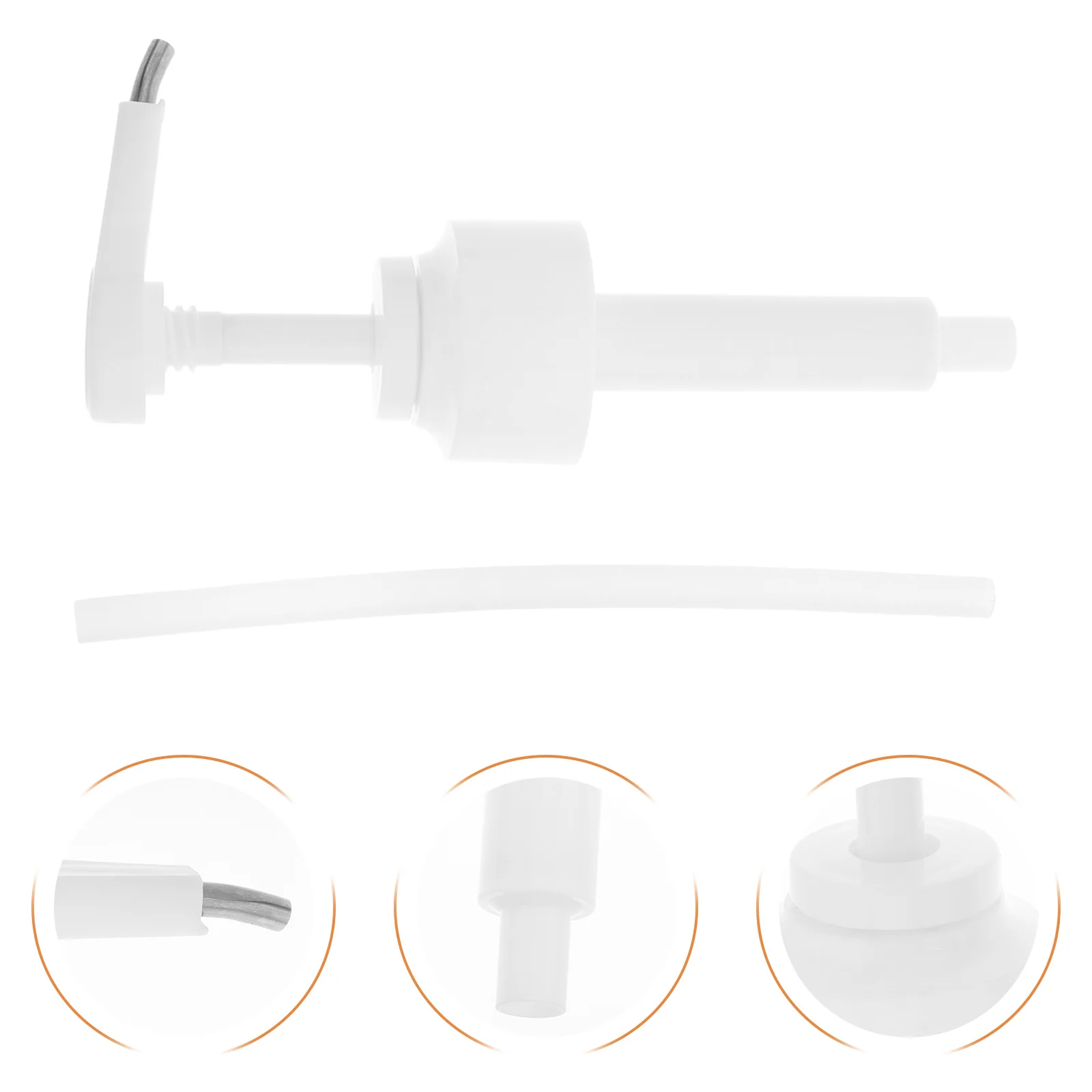 

2Pcs Versatile Stainless Steel Oyster Sauce Pump Dispenser Squeeze Nozzle for Ketchup Mustard Condiment Bottles