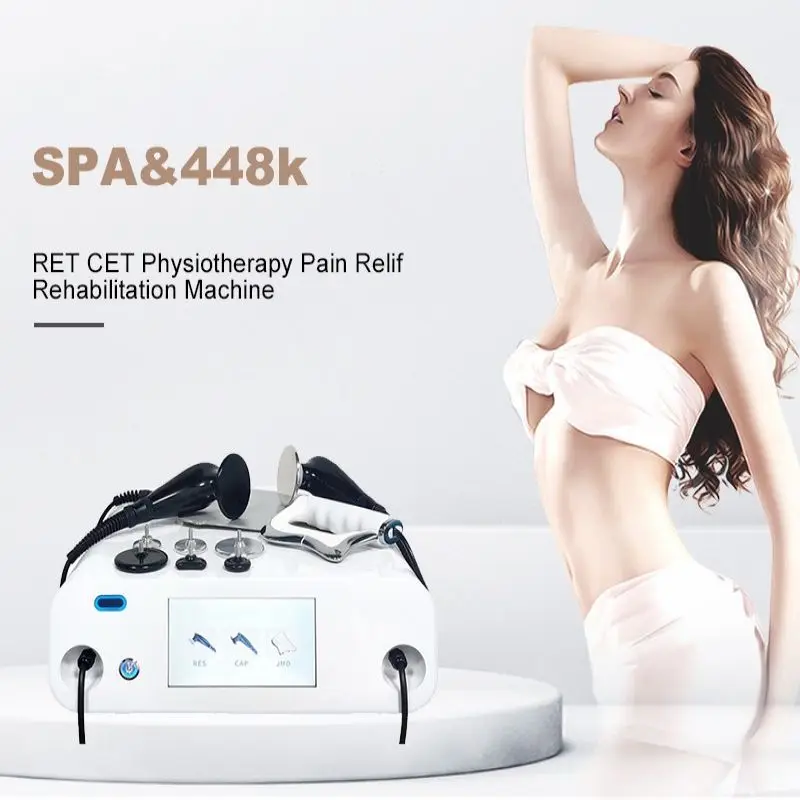 

Portable 448KHZ Tecar Cavitation Body Care System RET CET 448K Body Slimming Machine For Weight Loss Physiotherapy Pain Relief