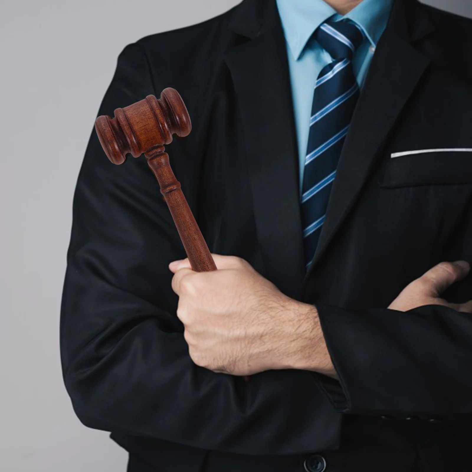 

Wooden Gavel Kids Judge Costume Accessory Auction Meeting Courtroom Prop Law Office Decor Table Storage Organizer