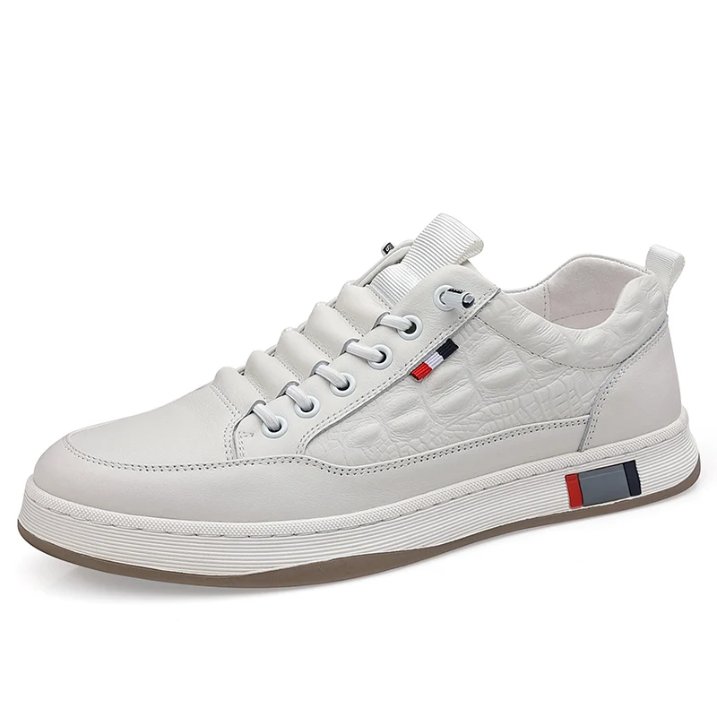 Herrenschuhe aus vulkanisiertem Leder, lässige Sneaker für Outdoor-Aktivitäten, Schnürschuhe zum Skaten_voghion.com