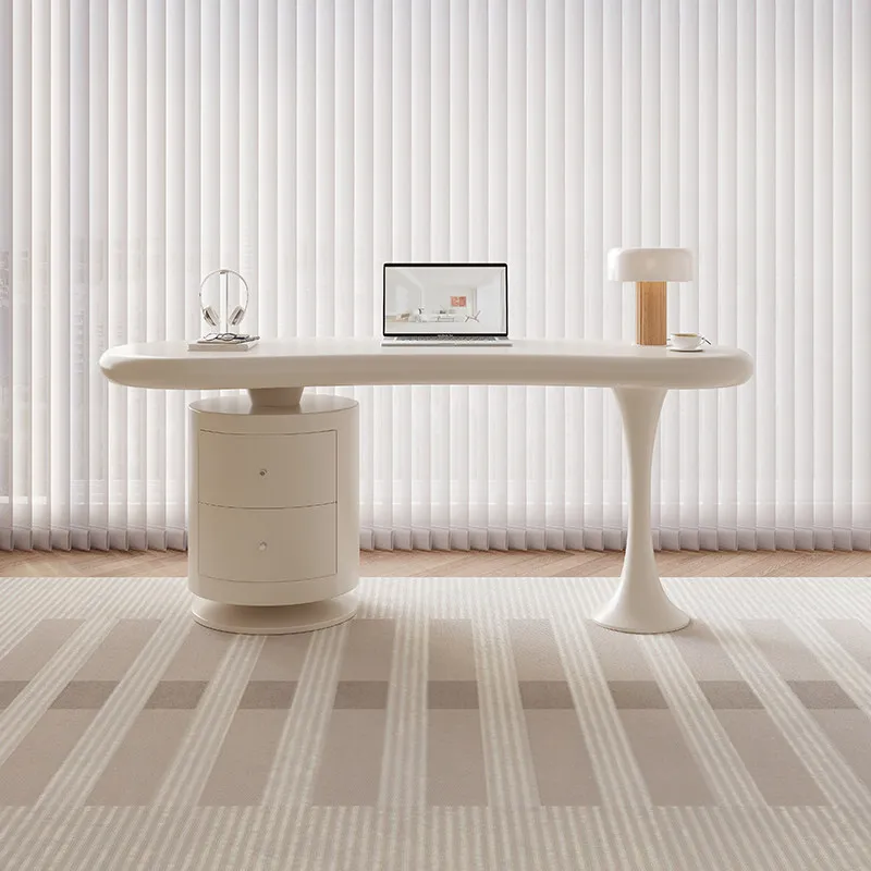 

Стол в кремовом стиле, легкий роскошный современный домашний стол для небольшой квартиры, французский стол специальной формы, компьютерный стол