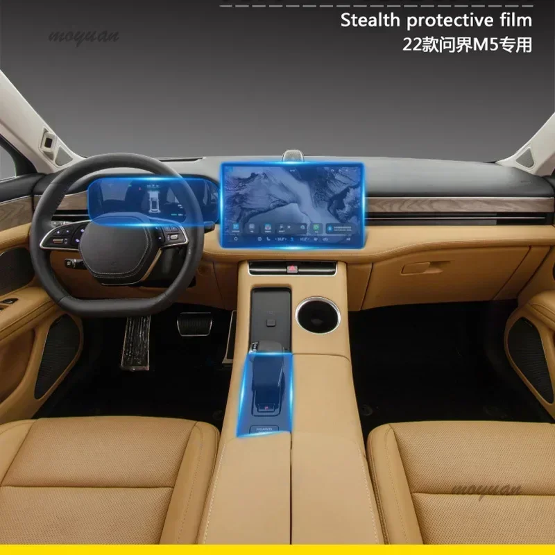 

TPU Transparent Film for AITO M5 2022 2023 Car Interior Sticker Center Console Gear Touch Screen Back Air Outlet Door Sill Panel