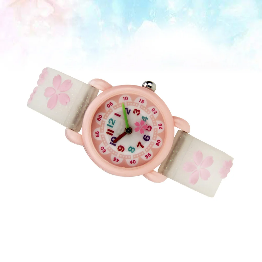 

Красивые детские кварцевые часы, белые креативные мультяшные дизайнерские наручные часы для обучения времени для детей, прекрасный студенческий подарок