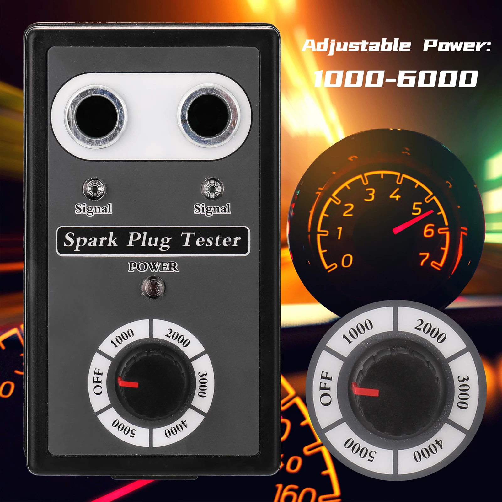 

Automotive Diagnostic Scanner Gasoline Vehicle Plug Analyzer Spark Plugs Tester Dual Hole Analyzer Repairing Professional Tools