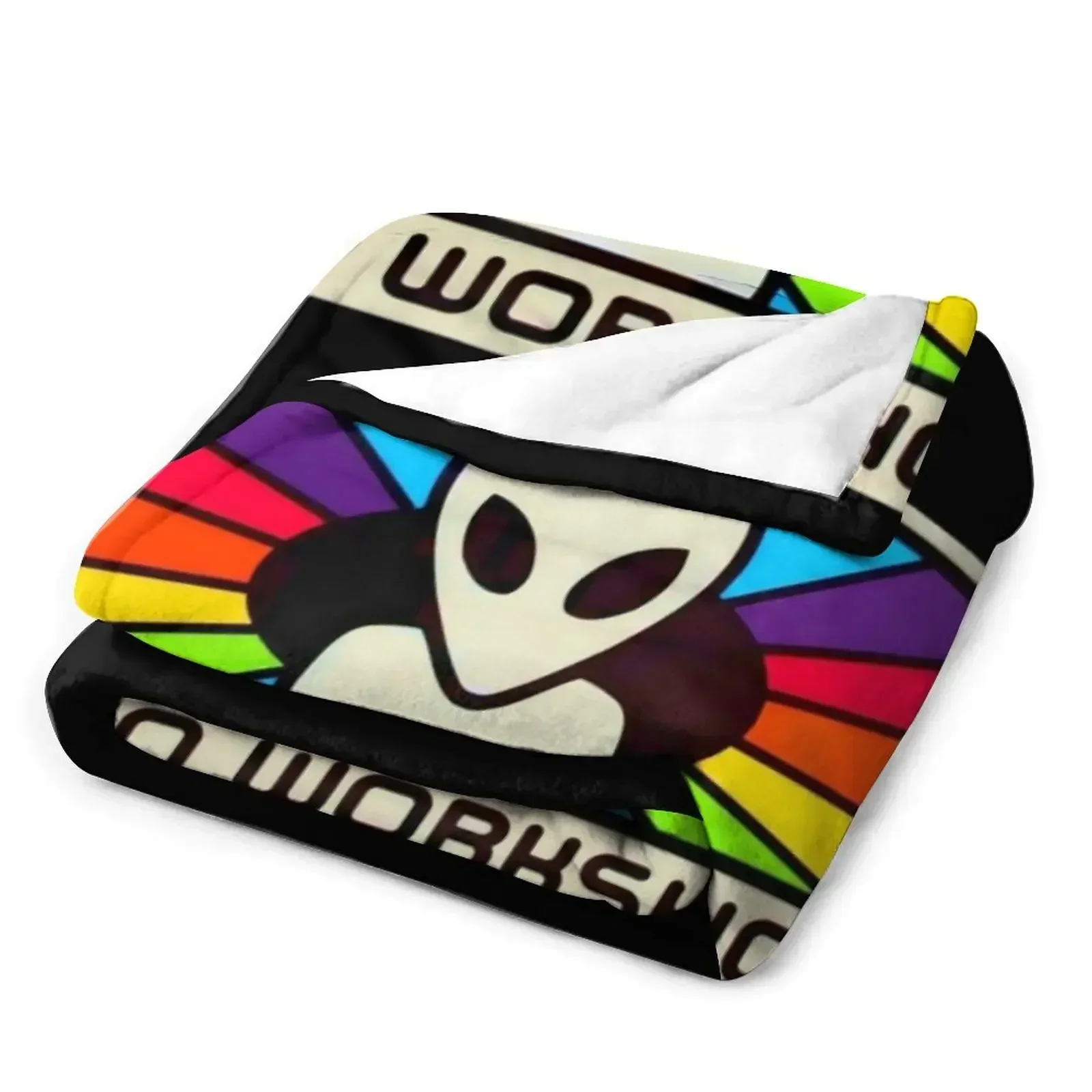 popular alien workshop colorful logo Essential Throw Blanket Summer Beddings For Baby For Sofa Thin Soft Beds Moving Blankets 3