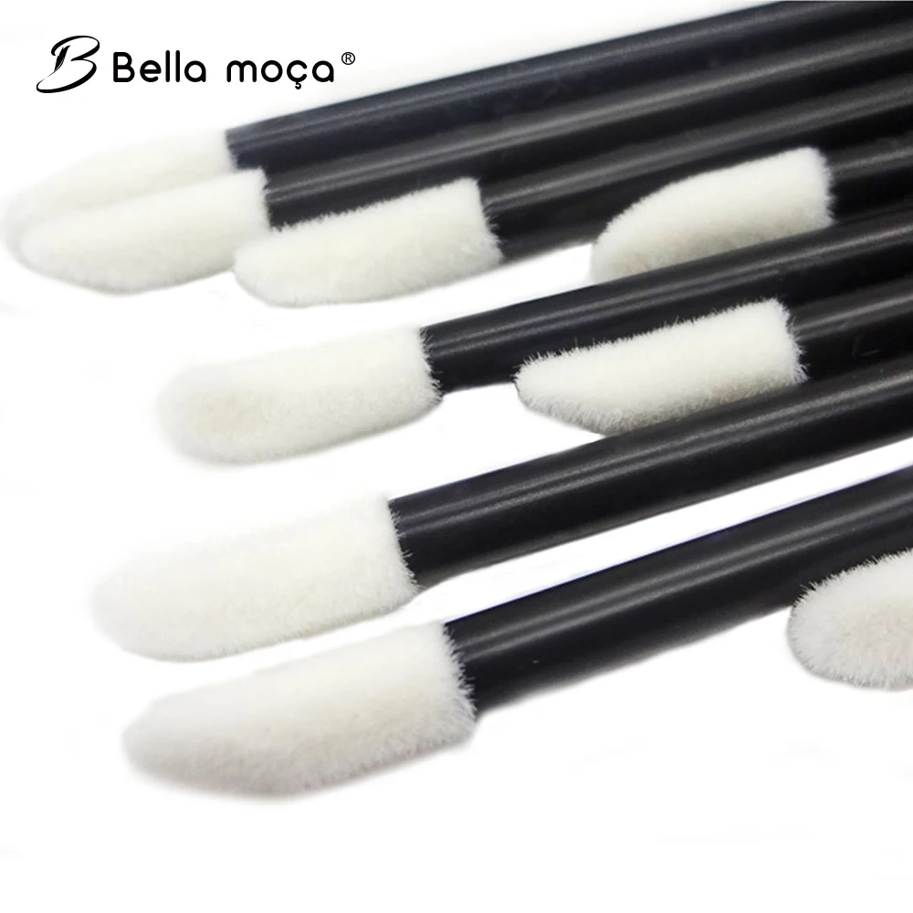50 Pcs Lip Brush Hollow Disposable Eyelash Extension Clean Tools Lipstick Testers Wands Applicators for Makeup