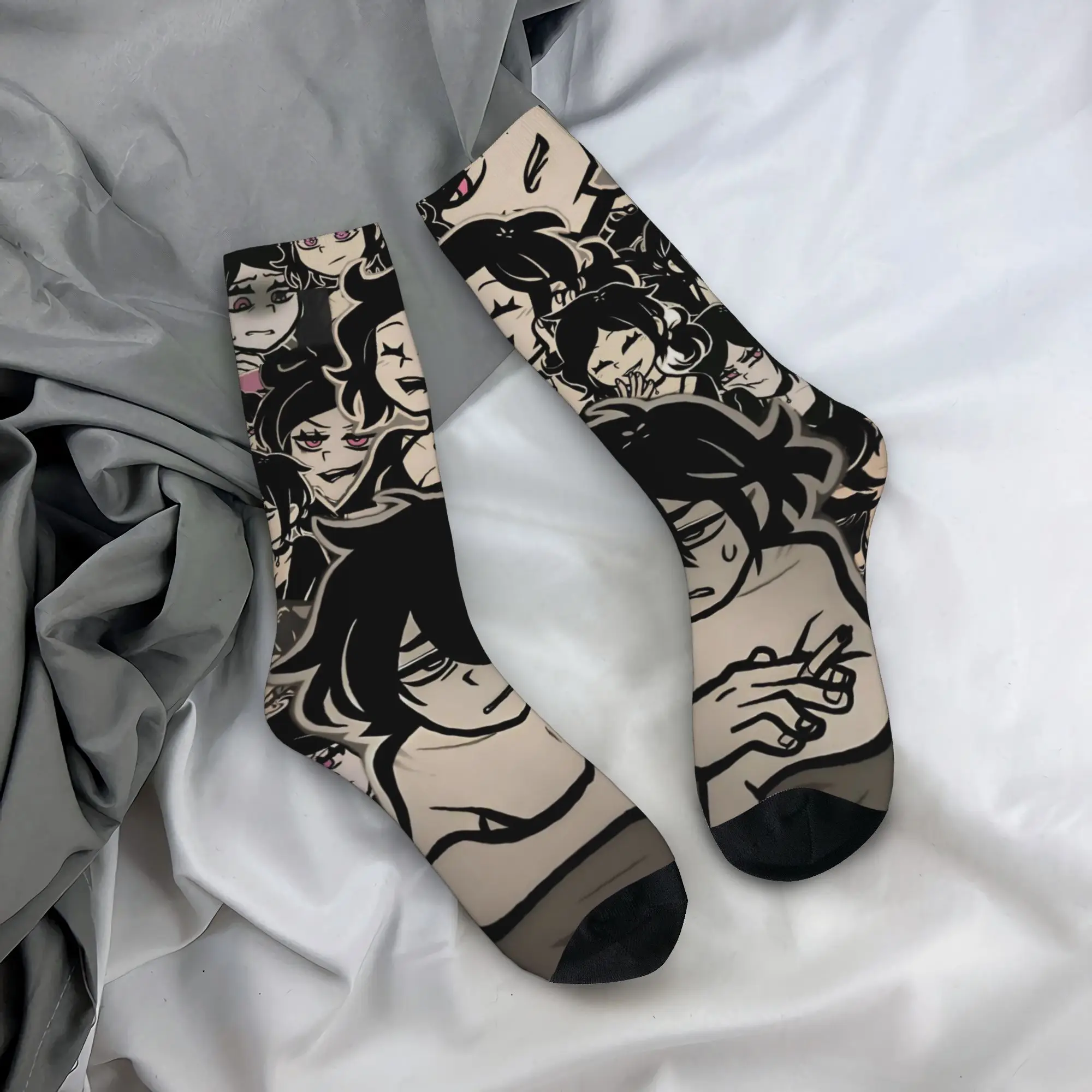 Winter Warm Harajuku Unisex Game The Coffin Of A-Andy And L-Leyley Socks  Sweat Absorbing Skateboard Socks