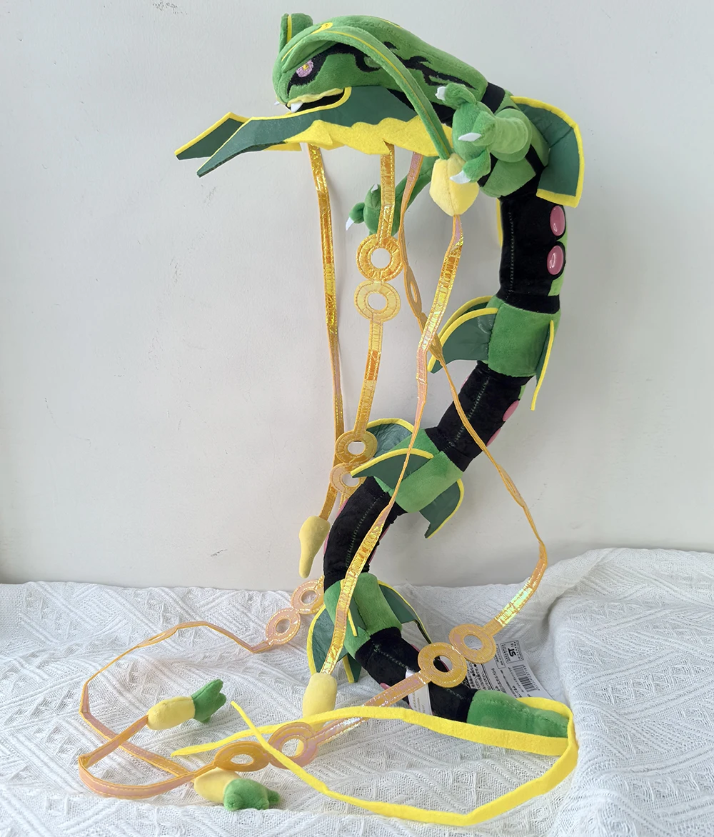 Pokemon LEGENDS ZA Mega Rayquaza Dragon 20 pollici Peluche, Cartoon Switch Gioco Sole Luna Peluche Sonno Teddy Doll