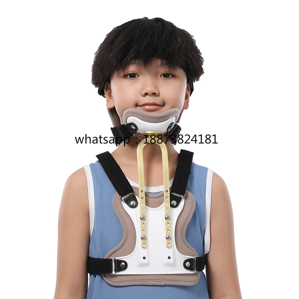 

Регулируемый детский ортез для вытяжения шеи, шейно-грудной ортез для реабилитации детей, медицинский шейный бандаж, быстрая доставка