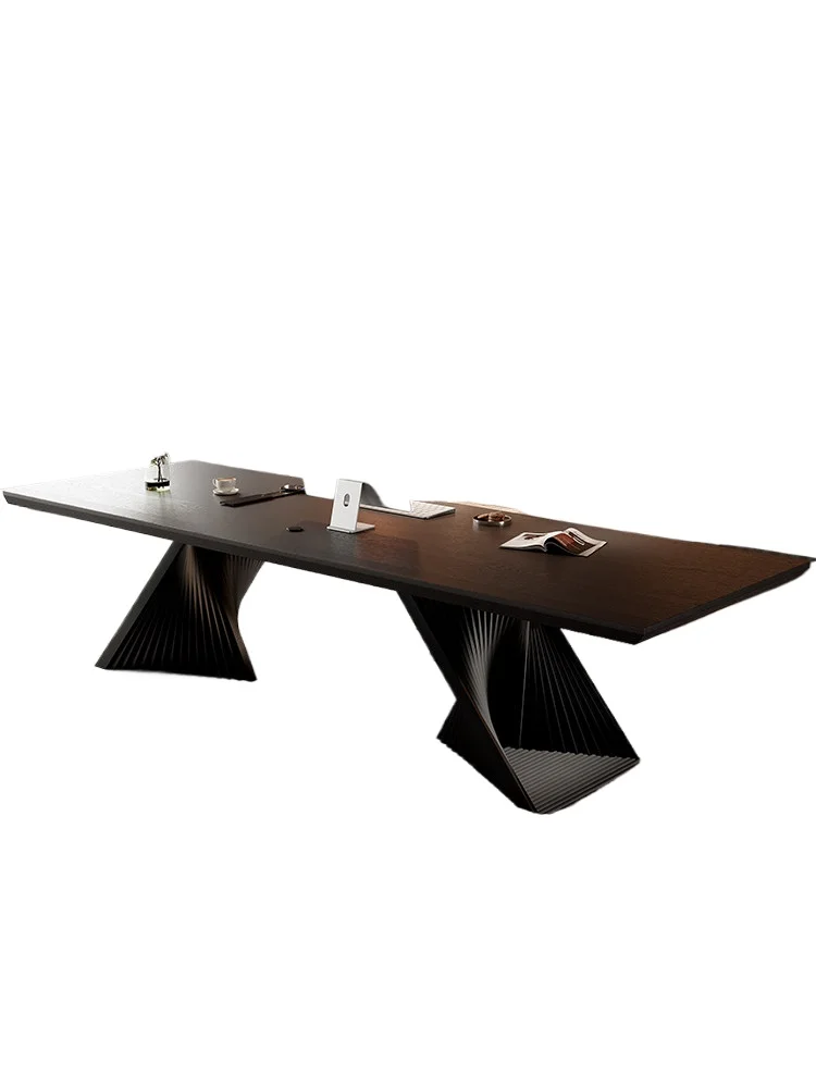 LMM computer desk desktop home solid wood president light luxury modern desk