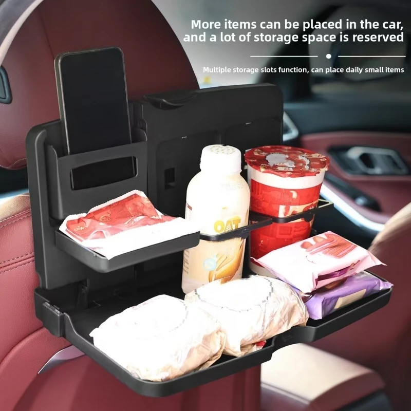 Car Seat Back Dining Table Multifunctional Car Seat Back Beverage Rack Portable Car Back Food Drinks Holders for Food Drink