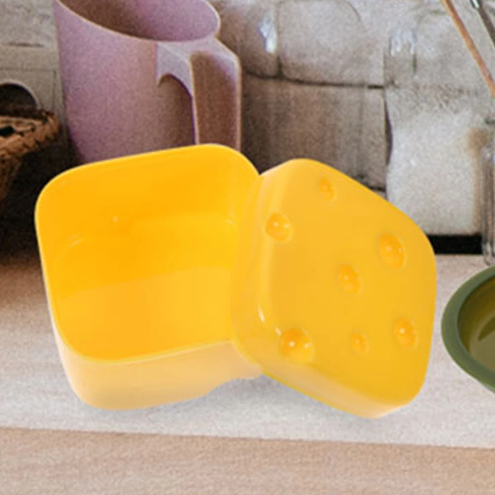 

2 Pcs Cheese Crisper Fridge Storage for Kitchen Container Butter Cases Fresh Plastic Holder Baby