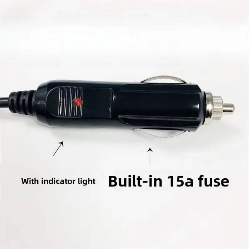 Popu 5pcs With LED Indicator Plug Power Charger Adapter Connector Fuse Converter Plug 12V To 24V Car Cigarette Lighter Plug Fuse