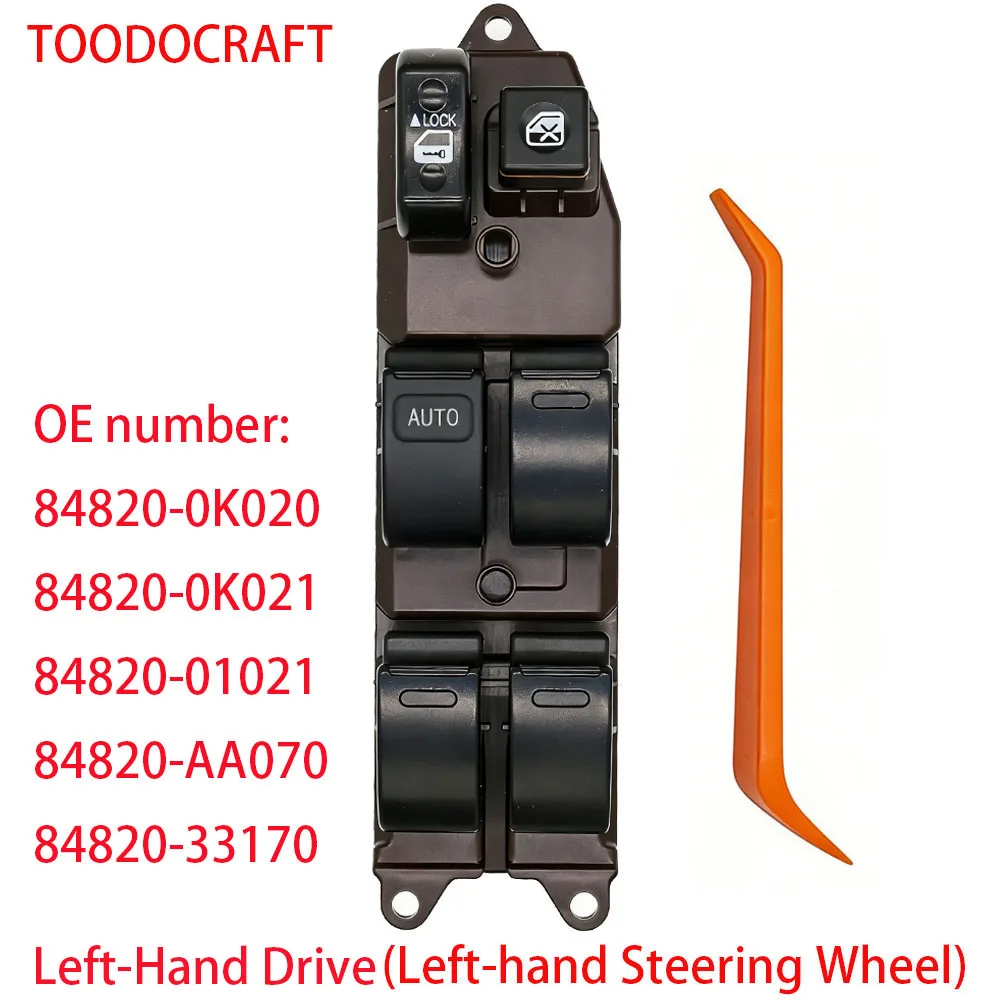 Interruptor Maestro de Elevalunas Eléctrico Delantero Izquierdo 84820-0K020 para Toyota Hilux/Camry/Matrix/Corolla